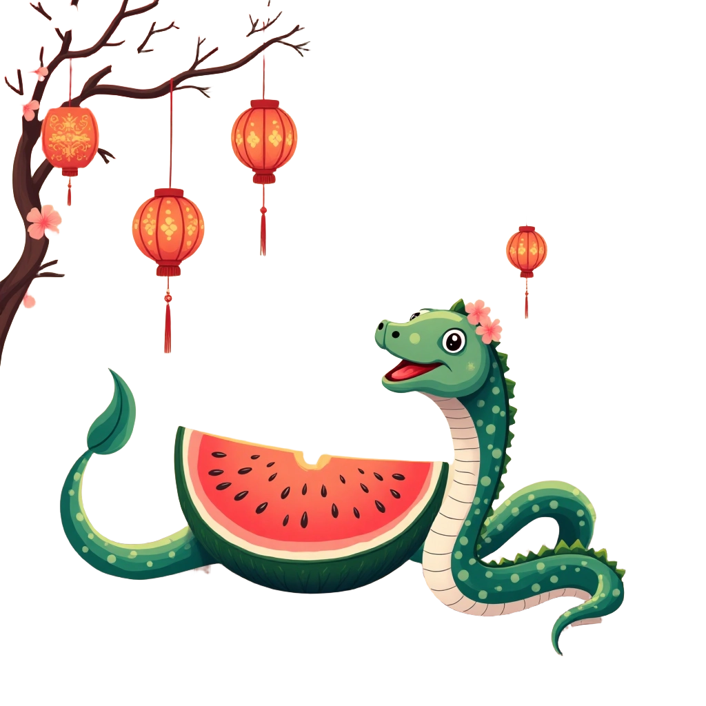 Dragon and Watermelon